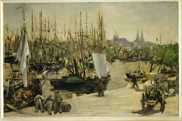 Der Hafen von Bordeaux, Frankreich