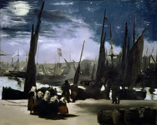 Mondlicht über dem Hafen von Boulogne, 1868