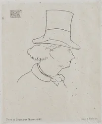 Porträt von Charles Baudelaire 1821-1867