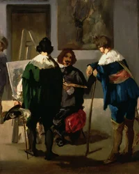 Szene in einem spanischen Atelier