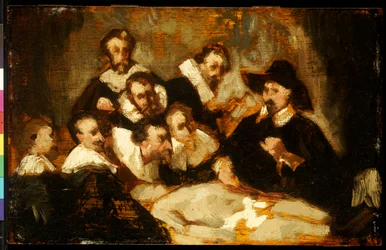 Die Anatomie-Lektion, nach Rembrandt, ca. 1856