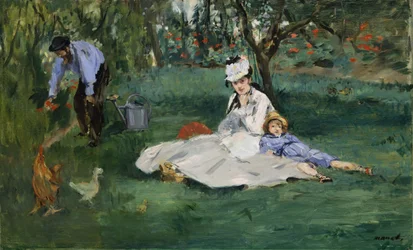 Die Familie Monet in ihrem Garten in Argenteuil