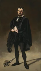 Der tragische Schauspieler Rouvière als Hamlet, 1866