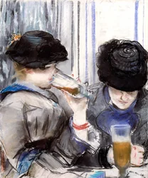 Frauen trinken Bier
