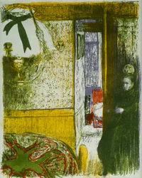 Innenraum mit Hängelampe, aus Landschaften und Innenräumen; Interieur a la Suspension, aus Paysages et Interieurs, 1899