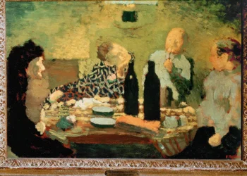 Die Familie nach dem Essen