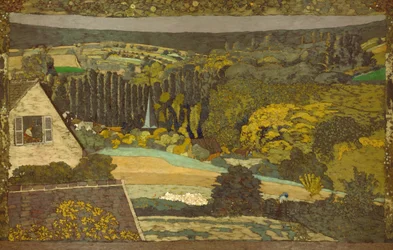 Landschaft: Fenster mit Blick auf den Wald