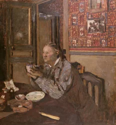 Madame Vuillard mit einer Schüssel, 1898