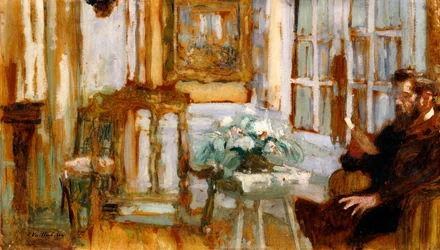 Monsieur Arthur Fontaine in seinem Wohnzimmer, 1904