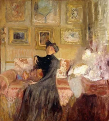 Rotes Sofa; Le Divan Rouge, ca. 1905