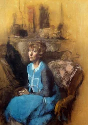 Das blaue Kleid