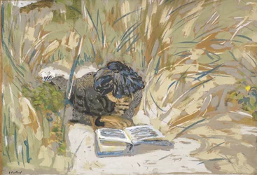 Frau beim Lesen, ca. 1909