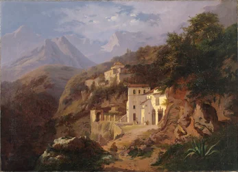 Das Kapuzinerkloster in Cava (Salerno) 1838