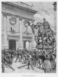 Italien auf dem Kapitol (Gravur)