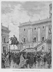 Proklamation der Römischen Republik