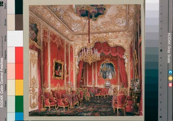 Interieur des Winterpalastes: Das Boudoir von Kaiserin Maria Alexandrowna