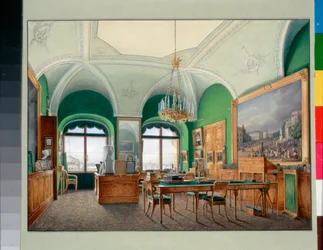 Interieurs des Winterpalastes: Das große Arbeitszimmer von Kaiser Nikolaus I.