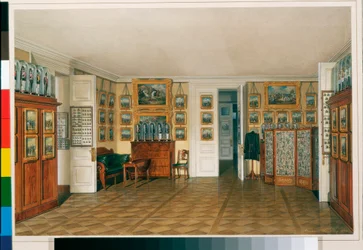 Interieurs des Winterpalastes: Das Dienerzimmer von Kaiser Alexander II.