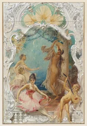 Tanz (Entwurf für ein Wandgemälde im Varieté Ronacher, Wien)