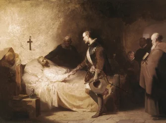 Don Juan von Österreich besucht Miguel de Cervantes