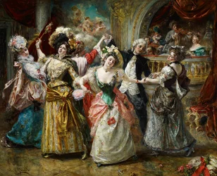 Der Beau auf der Soirée