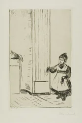 Innenraum mit einem Kind. Lothar Linde