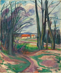 Landschaft in Skøyen, 1920er Jahre