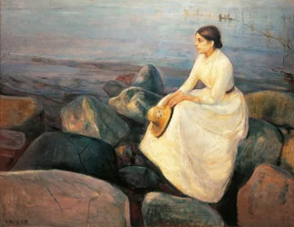 Norwegen, Bergen, Inger am Strand