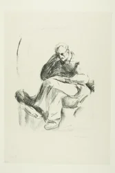 Sitzender Mann