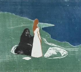 Zwei Frauen am Strand, 1898