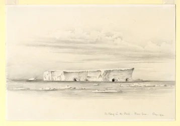 Ein Eisberg im Packeis, Rossmeer, 1910