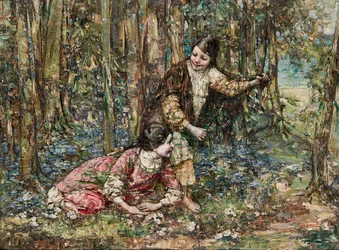 Mädchen im Wald