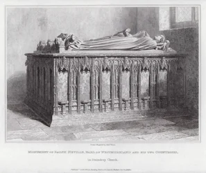 Denkmal von Ralph Neville, Earl of Westmoreland und seinen zwei Gräfinnen, in der Kirche von Staindrop