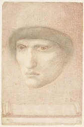 Männliches Porträt - möglicherweise Dante oder Studie für die St. Georg-Serie