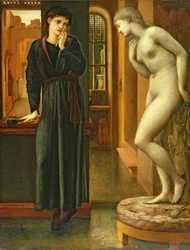 Die Hand hält inne, aus der Serie „Pygmalion und das Bildnis“, 1868-70