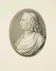 Kopie eines Elfenbeinmedaillons von Dr. Samuel Pye