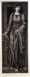 Flora, graviert von Eugene Gaujean (1850-1900) veröffentlicht von Thomas Agnew & Sons