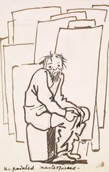 Unbemalte Meisterwerke (Selbstkarikatur)