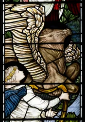 Engel und Stier (Detail), Flüsse des Paradieses, 1875