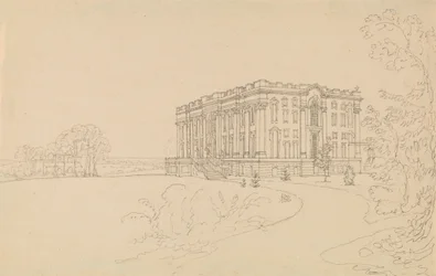 Ansicht von Easton Neston, Northants