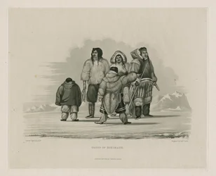 Gruppe von Eskimaux
