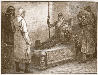 Der Tod von Siward, Illustration aus 