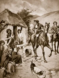 Irisches Leben, ca. 1710, Illustration aus 