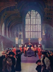 Die Huldigung seines Volkes: König Edwards Aufbahrung im Westminster Hall, 16.-19. Mai 1910, 1911