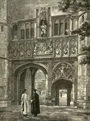 Haupttor, Trinity College, spätes 19. Jahrhundert