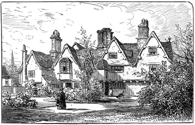 Das Haus von Dr. John Hall, Stratford-upon-Avon, Warwickshire, 1885