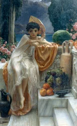 Auf den Tempelstufen