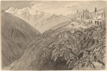 Eine Stadt auf einem Hügelheiligtum von Lampedusa, 1884-1885