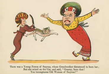 Es war eine junge Person aus Smyrna, deren Großmutter drohte, sie zu verbrennen, aus 