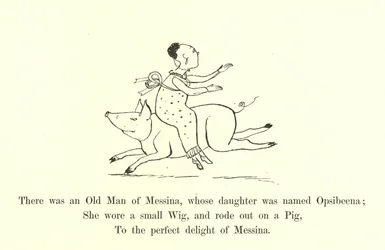 Es war ein alter Mann aus Messina, dessen Tochter Opsibeena hieß